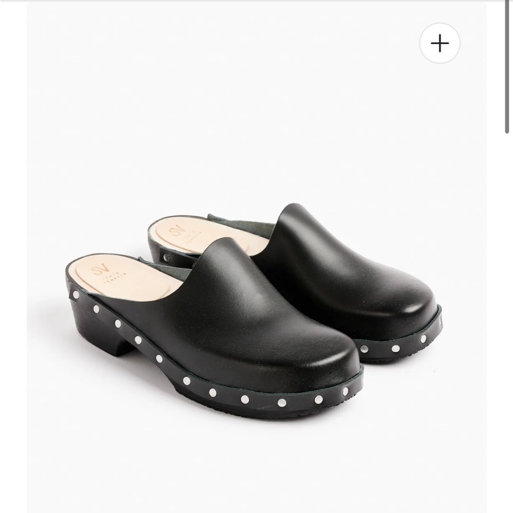 Black Santa Venetia Jill Clogs - 39